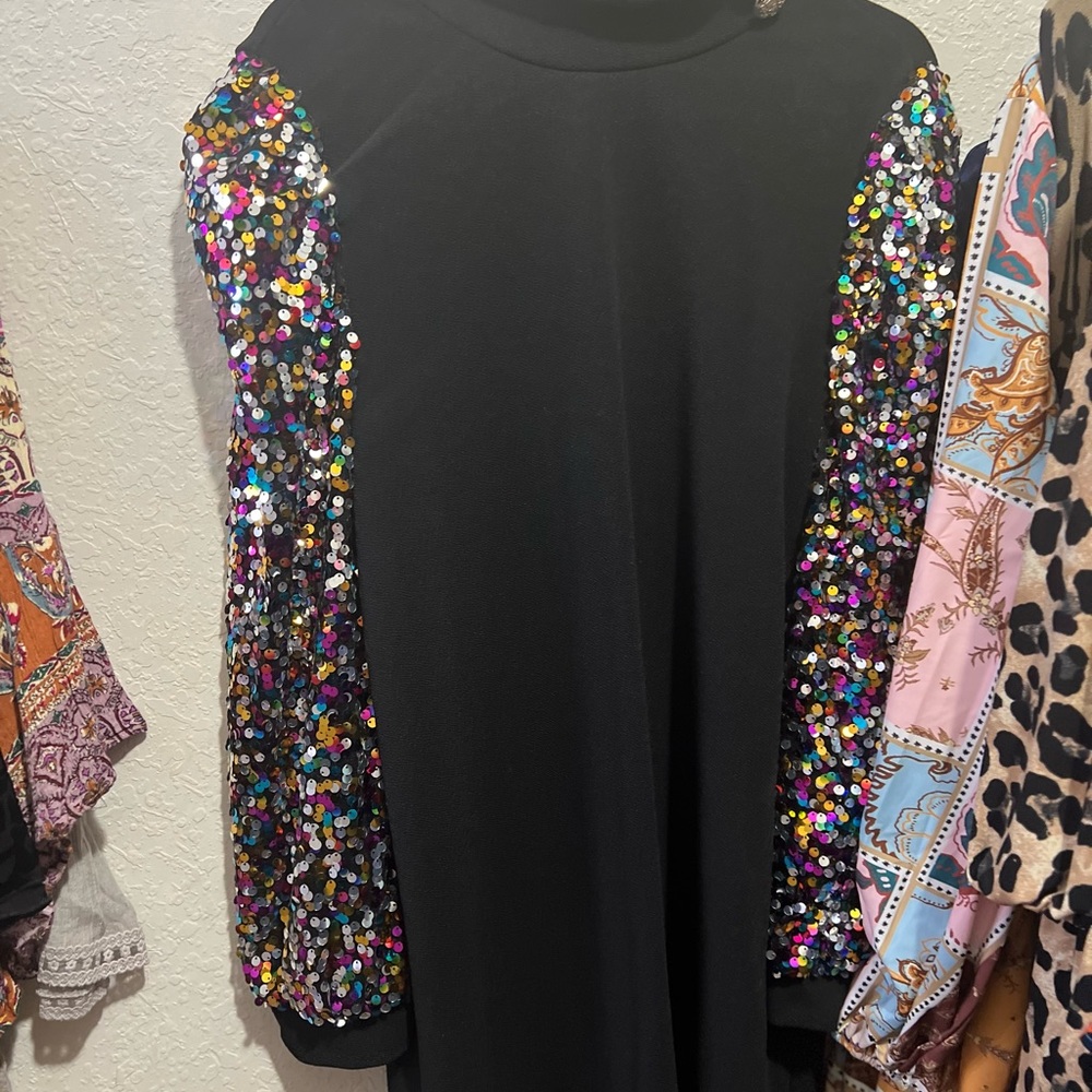 Bling bling!  Sequin sleeved dress. ⭐️